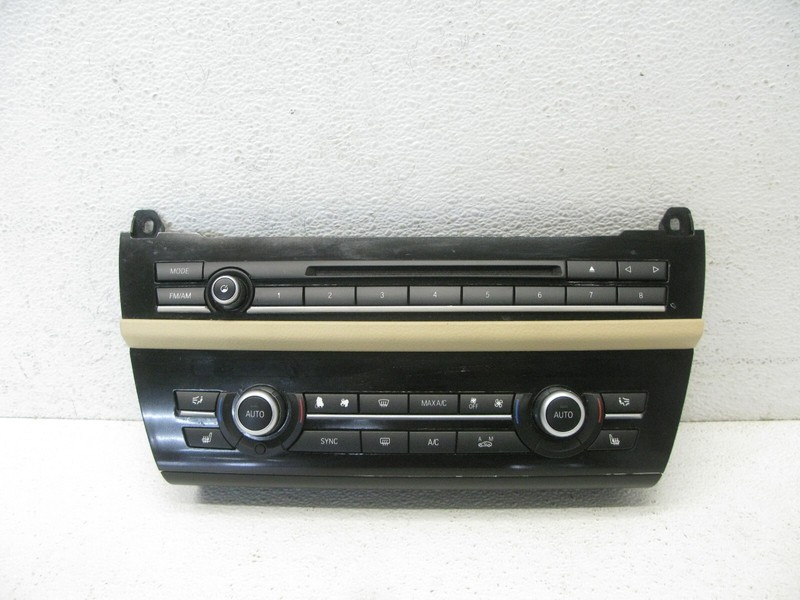 11-16 BMW F10 535i 550i M5 HEATER A/C CONTROL PANEL AUDIO CLIMATE TEMP CD 012224