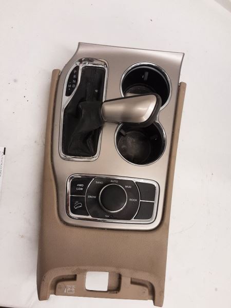 2017-2022 Jeep Grand Cherokee Shifter Bezel Trim Beige Cup Holder