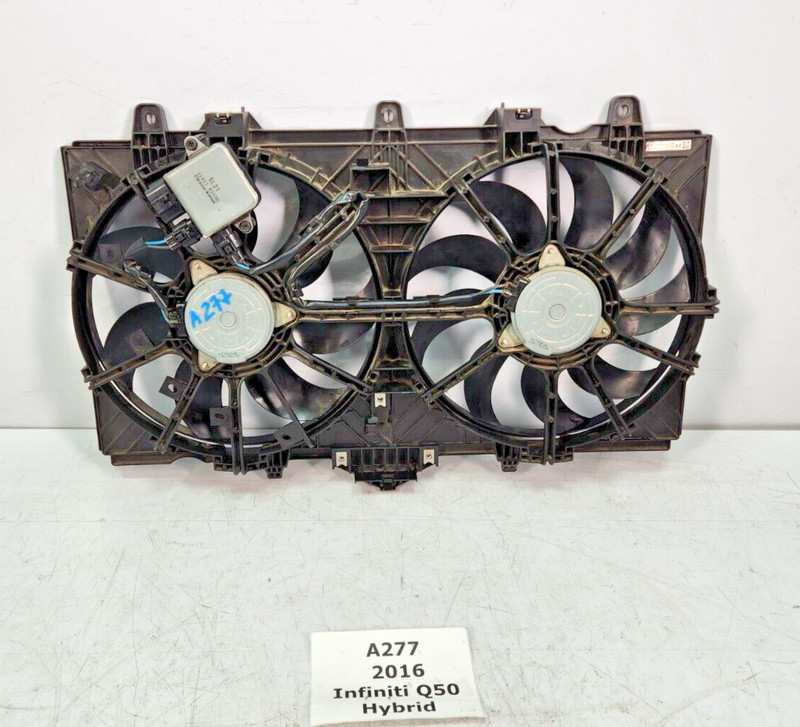 ✅ 14-18 OEM Infiniti Q50 Hybrid 3.5L Radiator Cooling Fan Motor Assembly