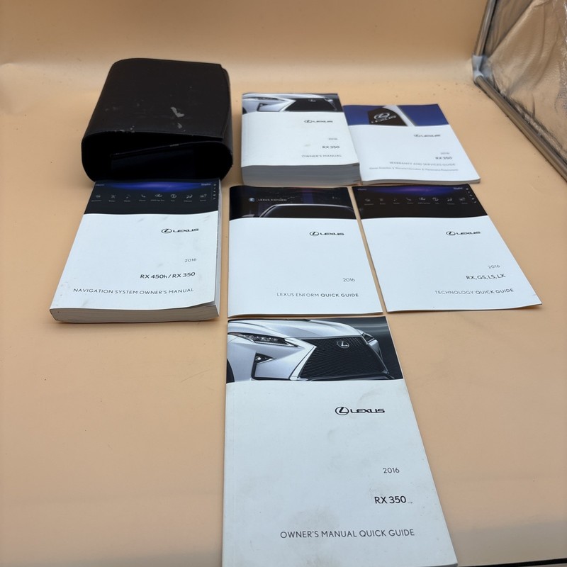 2016 LEXUS RX350 OWNERS MANUAL Quick reference guide with case included