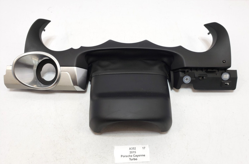 ✅ 11-18 OEM Porsche Cayenne Turbo 958 Steering Column Trim Panel Cover Black