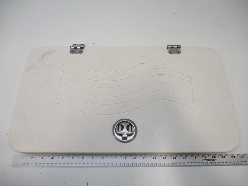 2005 Hurricane Sundeck SD257DC Hinged Rear Compartment Cover 22 3/4" X 12"
