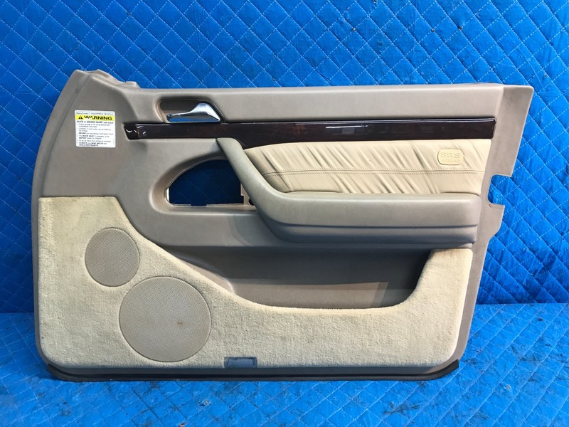 94-99 MERCEDES W140 S500 FRONT RIGHT RH PASSENGER DOOR PANEL OEM BEIGE