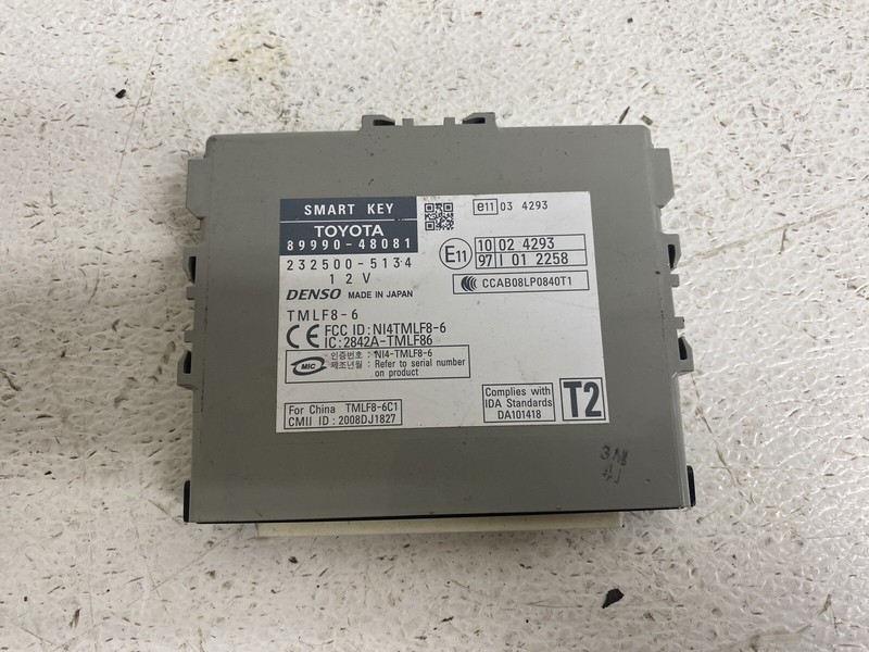 2010-2011 Lexus RX450H 89990-48081 Keyless Ignition Theft Module Computer Oem