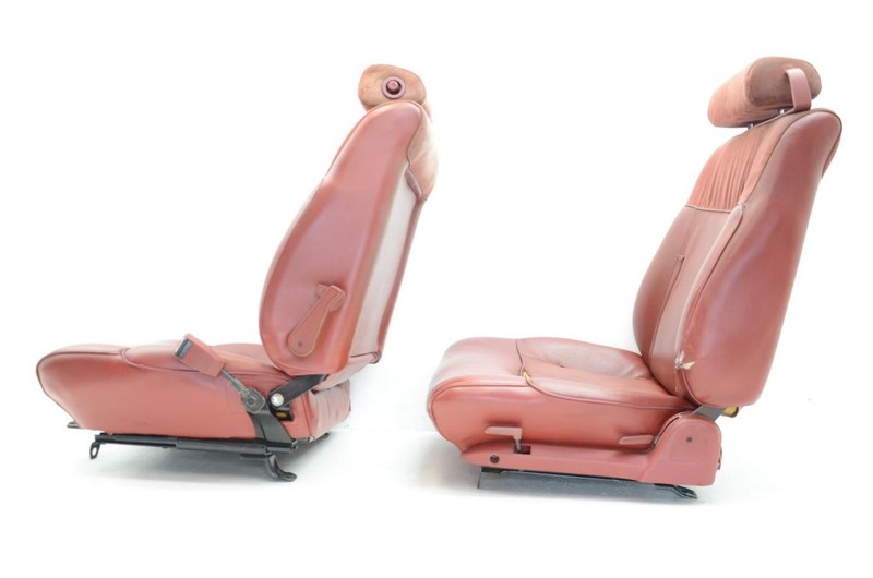 82-83 280ZX Driver and Passenger Front Red Leather Seats *SEE PICTURES*