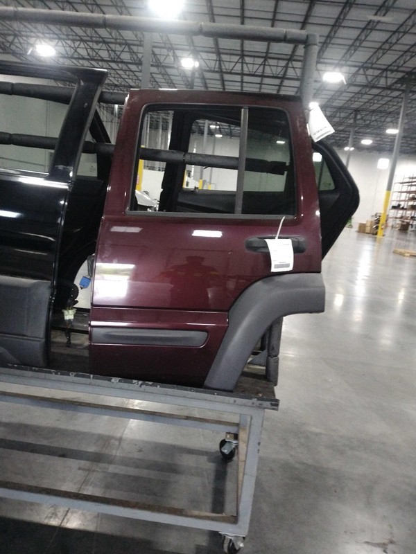 2004 Jeep Liberty Left Rear Door Maroon - Used, 53K Miles, OEM Part 488185