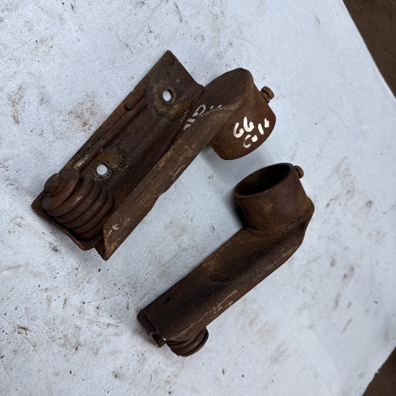 1966 - 1969? Antique Snowmobile Polaris Colt Track Idler Wheel Hangers Springs