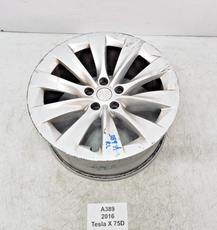 ✅ 16-20 OEM Tesla Model X Rear Wheel Rim Silver Slipstream 20x9.5J ET40 NOTE*