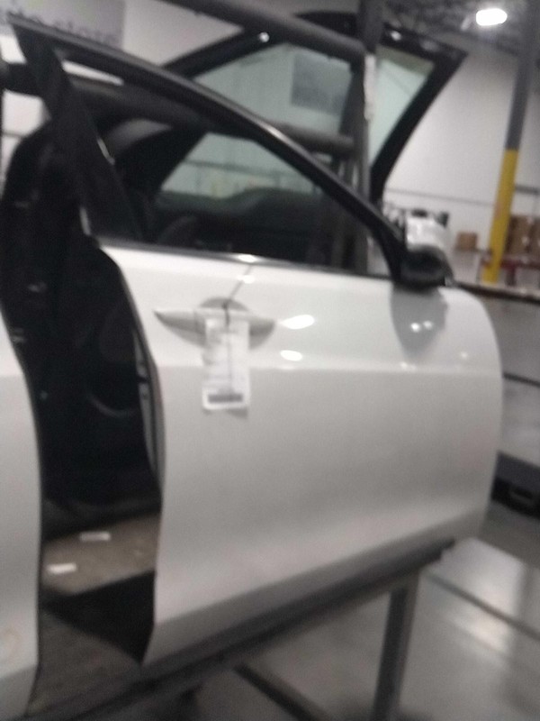 2019 Acura TLX Right Front Door White 613501 Used, Slightly Folded
