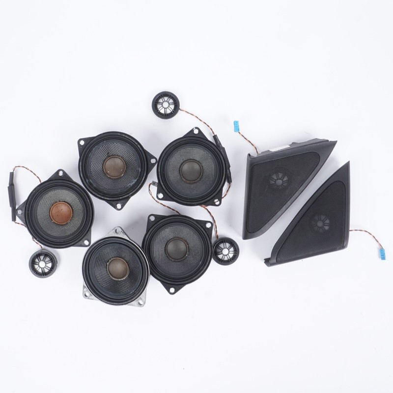 2010-2015 BMW 740Li 750Li Logic7 Midrange Door Speaker Speakers Set9141501 OEM