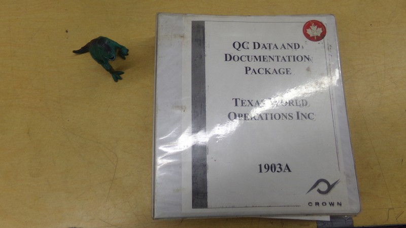 QC Data & Documentation Package 1903A *FREE SHIPPING*