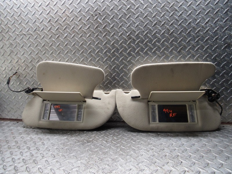 2003 LINCOLN TOWN CAR SUN VISOR SET PAIR RIGHT & LEFT W/GARAGE DOOR OPENER