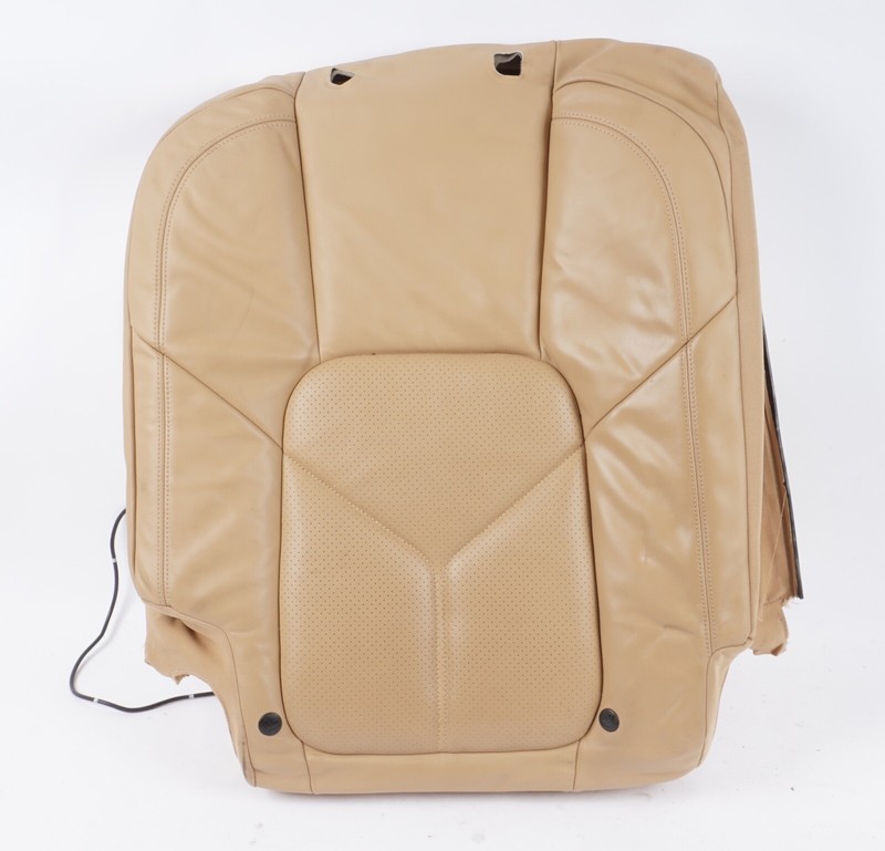 2011-2013 PORSCHE CAYENNE 958 REAR SEAT RIGHT SIDE UPPER LEATHER CUSHION BEIGE