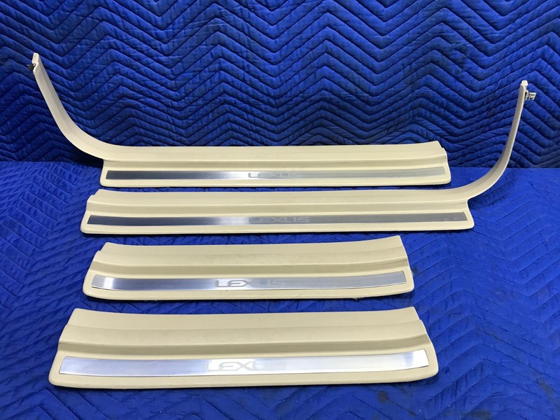 97-00 LEXUS LS400 FRONT REAR LEFT & RIGHT SILL SCUFF STEP PLATE TRIM COVER OEM