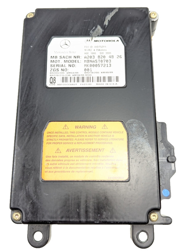 Mercedes R230 SL500 SLK230 CL55 AMG Voice Command Control Module 2038204826 OEM