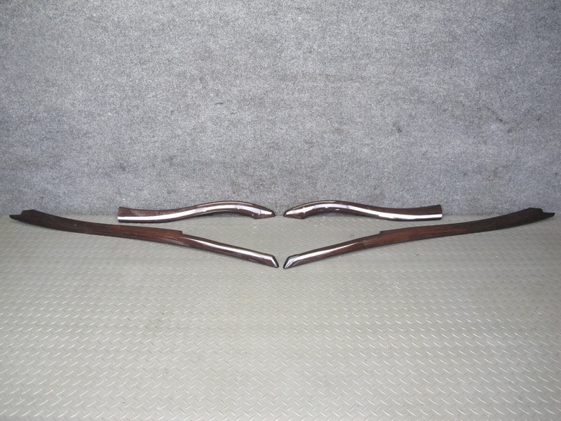 08-14 BMW X6 E71 E72 FRONT & REAR RIGHT LEFT CENTER CONSOLE WOOD TRIM SET OF 4