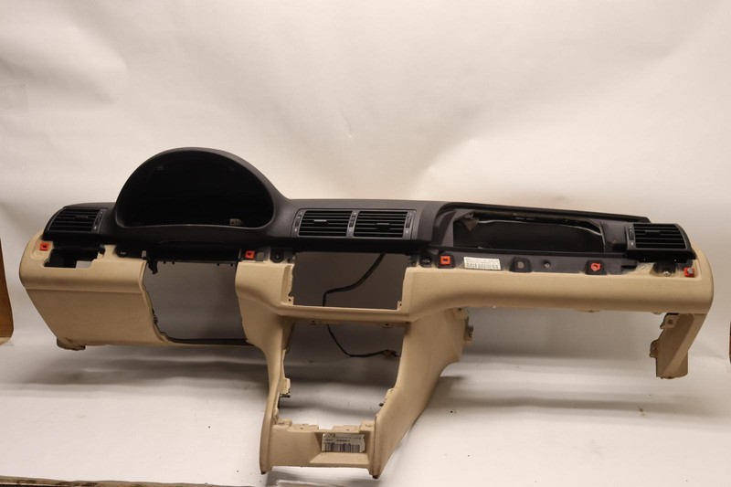 2001-2006 BMW 330ICI E46 CONVERTIBLE DASH DASHBOARD INSTRUMENT PANEL TAN OEM