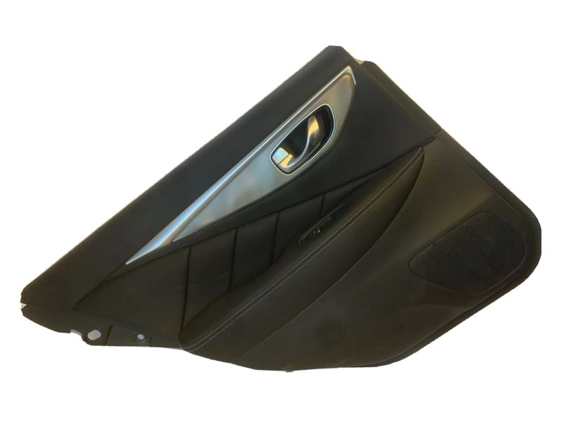 14 19 INFINITI Q50 DOOR TRIM PANEL REAR LEFT DRIVER SIDE BLACK OEM 829014GA0A