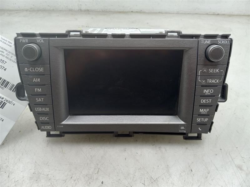 Audio Equipment Radio Prius Plug-in VIN Dp Am-fm-cd Fits 12 PRIUS
