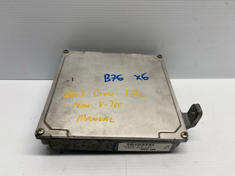 2001-2003 Honda Civic 1.7L LX MT ECU PCM Engine Control Module 37820-PLM-L06