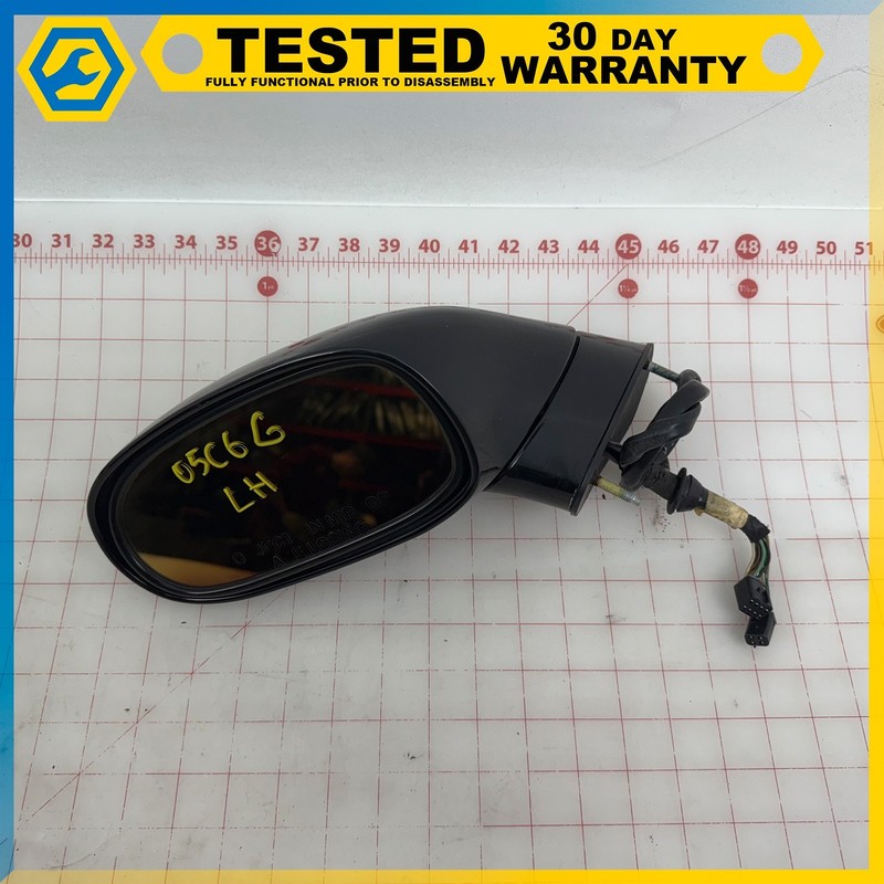 05-13 CHEVROLET CORVETTE C6 FRONT LEFT DRIVER DOOR MIRROR ASSEMBLY BLACK OEM