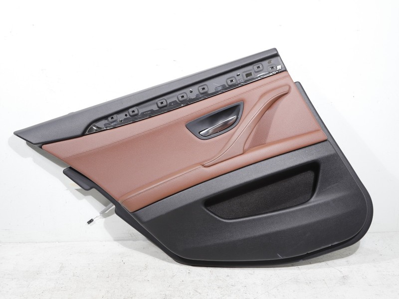BMW F10 Rear Left Door Panel OEM 2011-2016 535i 550i Leather Brown 87K
