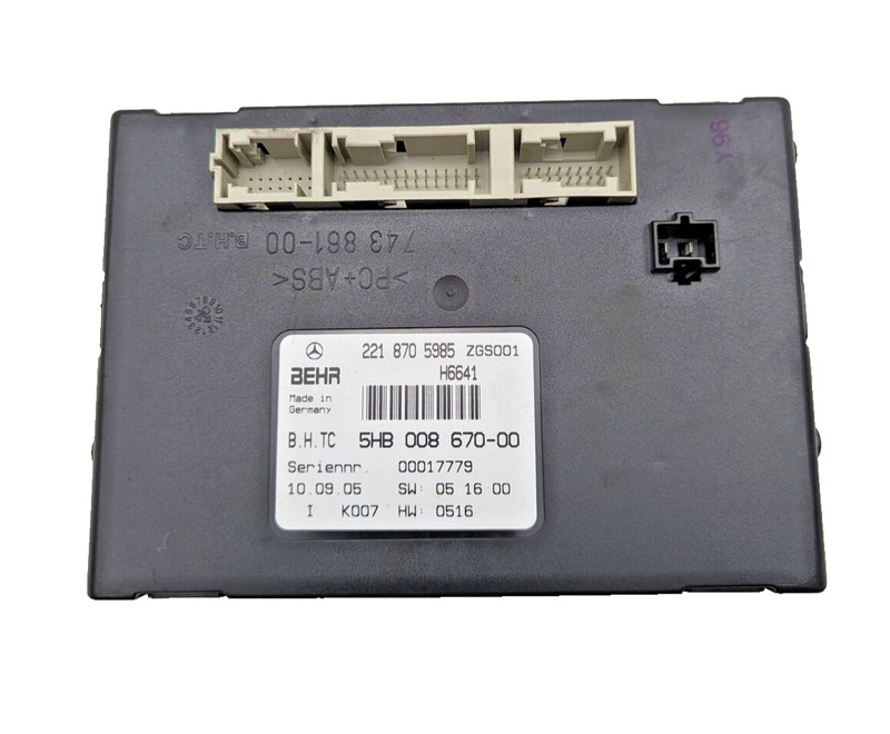 07-09 Mercedes W221 S550 S63 AC A/C Air Heater Blower Climate Control Module OEM