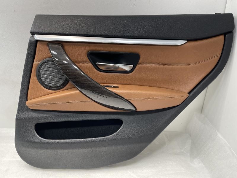 2015-16 BMW 428I RIGHT PASSENGER REAR DOOR TRIM PANEL BLACK/BROWN TC:LCLX 38965