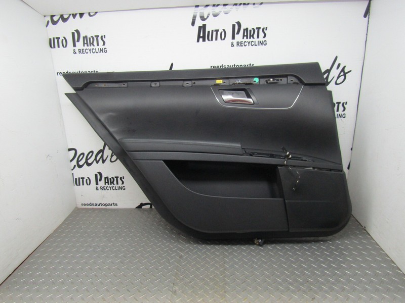 07-09 Mercedes W221 S550 S450 Rear Left Side Interior Door Panel Black OEM