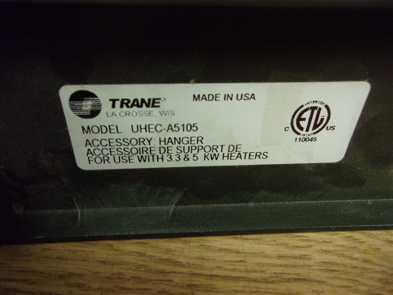 Trane UHEC-A5105 Accessory Hanger for Use with 345 KW Heaters *FREE SHIPPING*