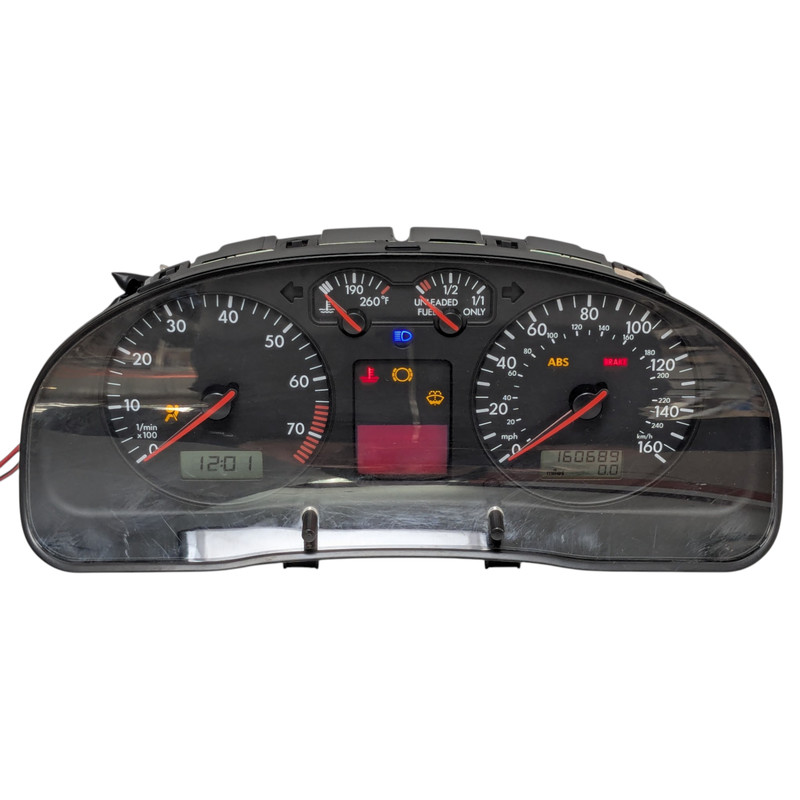 1999-2001 VW Passat 160 Mph Instrument Speedometer Gauge Cluster 160K Miles OEM