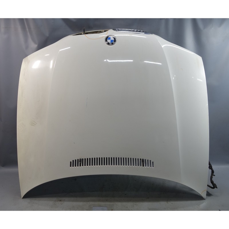 Damaged 03-06 BMW E46 3-Series 2dr Late Model Front Hood Cover Alpine White OE