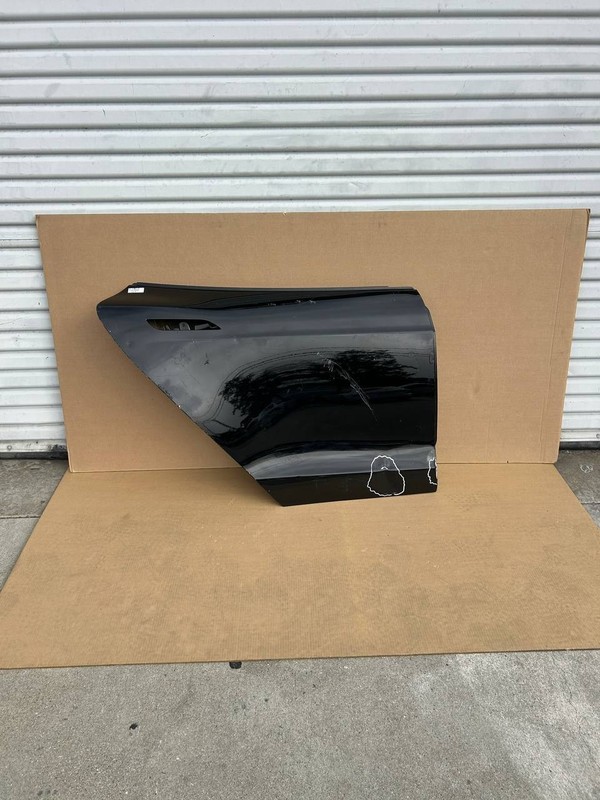 12-16 OEM Tesla S Rear Right Passenger Side Door Shell Black Panel w/dent