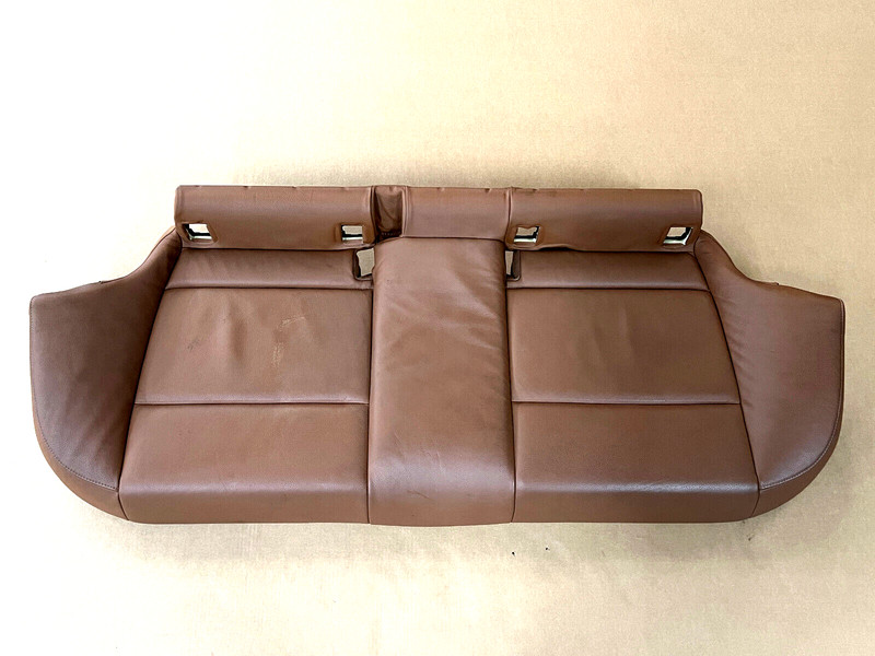 ⭐2007-2011 BMW 3-SERIES E90 REAR SEAT BOTTOM BROWN CUSHION LEATHER OEM LOT2541
