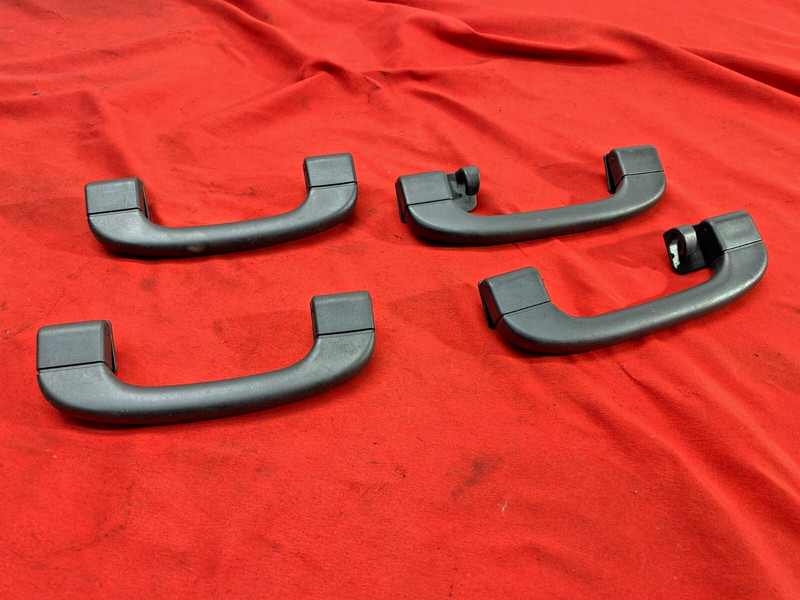 07-13 BMW E70 X5 Front & Rear Upper Roof Headliner Grab Handle Beige Set OEM✅
