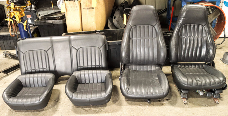 1993-2002 Chevy Camaro Z28 SS Front & Rear Seats Leather Graphite OEM *USED*