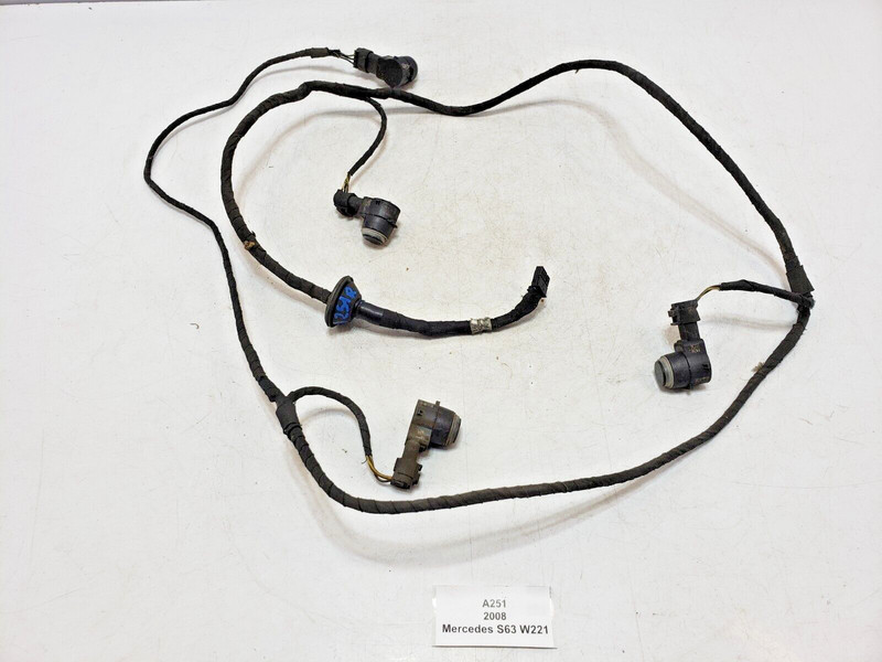 ✅ 07-09 OEM Mercedes W221 S63 Rear Parking Sensors PDC Bumper Wiring Harness