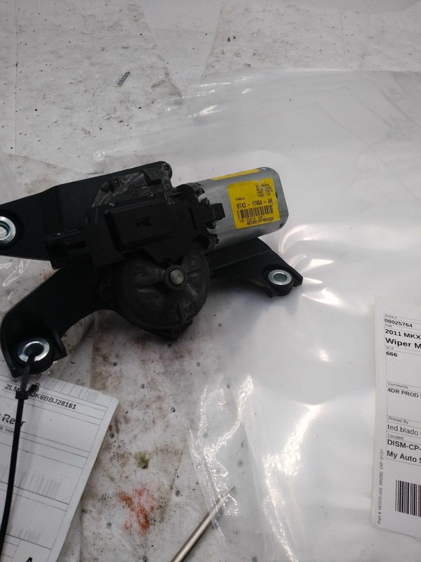Used Back Glass Wiper Motor fits: 2011 Lincoln MkxGrade A