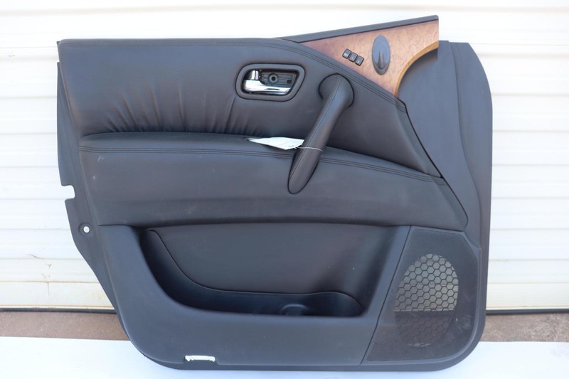 2011-2012 INFINITI QX56 FRONT LEFT DRIVER SIDE DOOR PANEL TRIM COVER LEATHER OEM