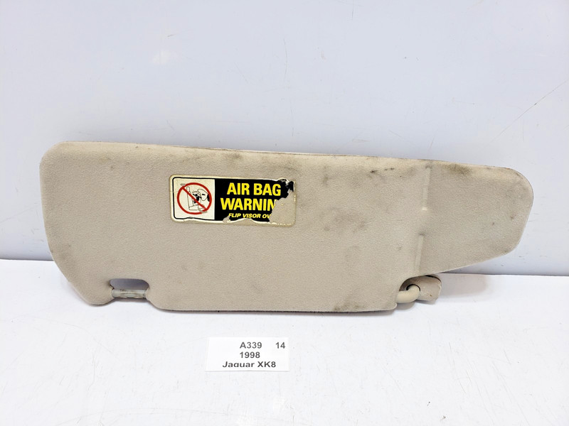 ✅ 97-99 OEM Jaguar XK8 Convertible Front Right Passenger Sun Visor W/ Mirror *