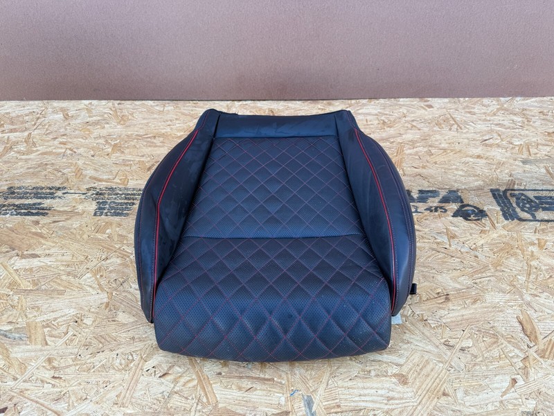 GENESIS G70 2019-2025 OEM FRONT LEFT DRIVER LOWER SEAT SKIN ASSY (RED STITCHING)