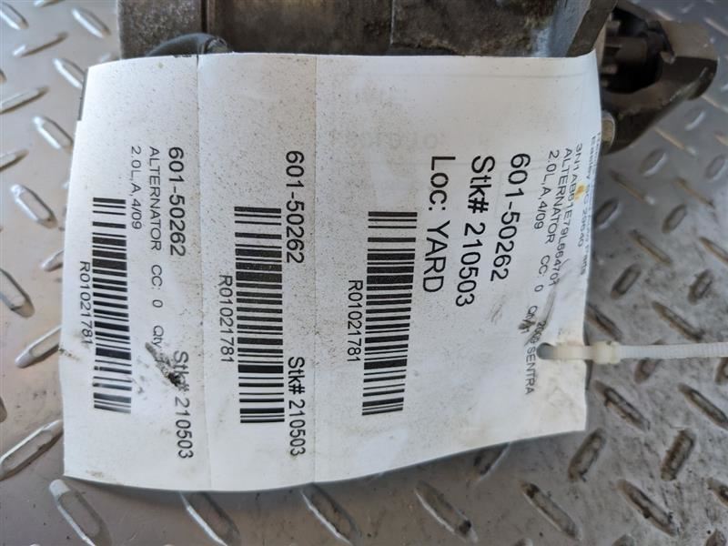 Alternator From 3/09 Fits 09 SENTRA 1021781
