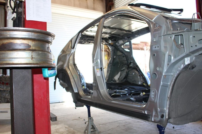Passenger Right Center Pillar Cut with Rocker Fits 13-18 RAV4
