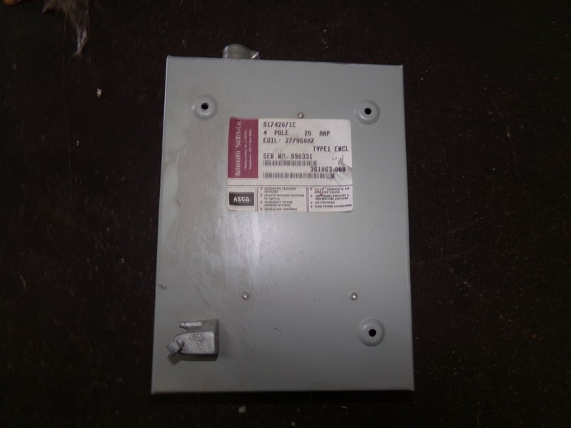 ASCO 91742071C Automatic Switch Co Lighting Contactor Enclosure*FREE SHIPPING*