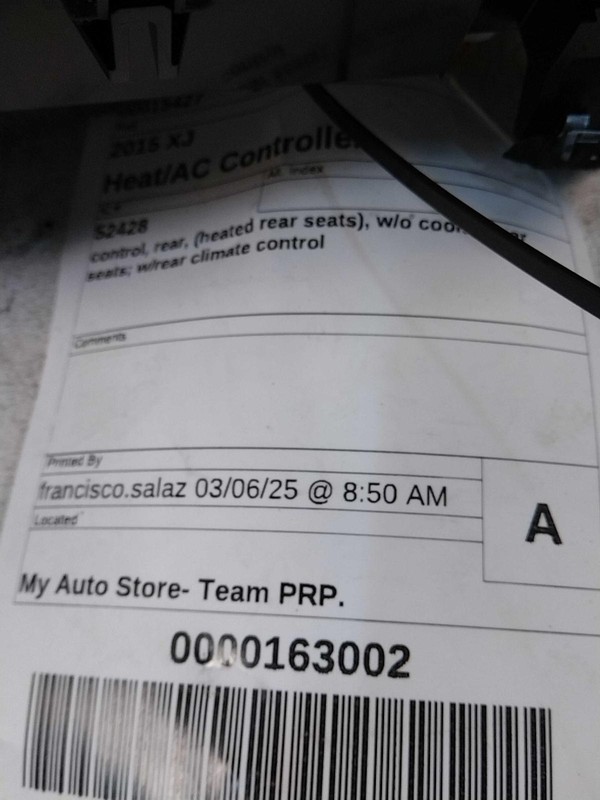 2015 Jaguar XJ A/C Selector Switch OEM White C2D16110 101k Miles