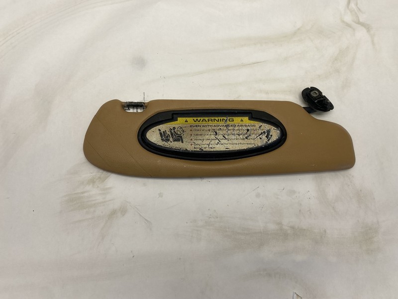 2009-2012 PORSCHE CAYMAN OVERHEAD LEFT DRIVER SIDE SUN VISOR SHADE LEATHER OEM