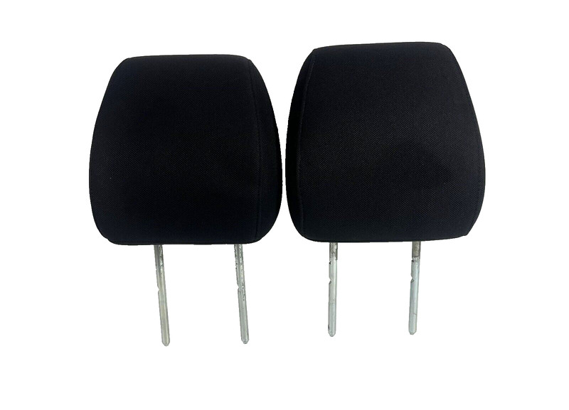 2004-2008 Ford F150 F-150 Pair of 2 Front Headrest Head Rest Set Black Cloth OEM