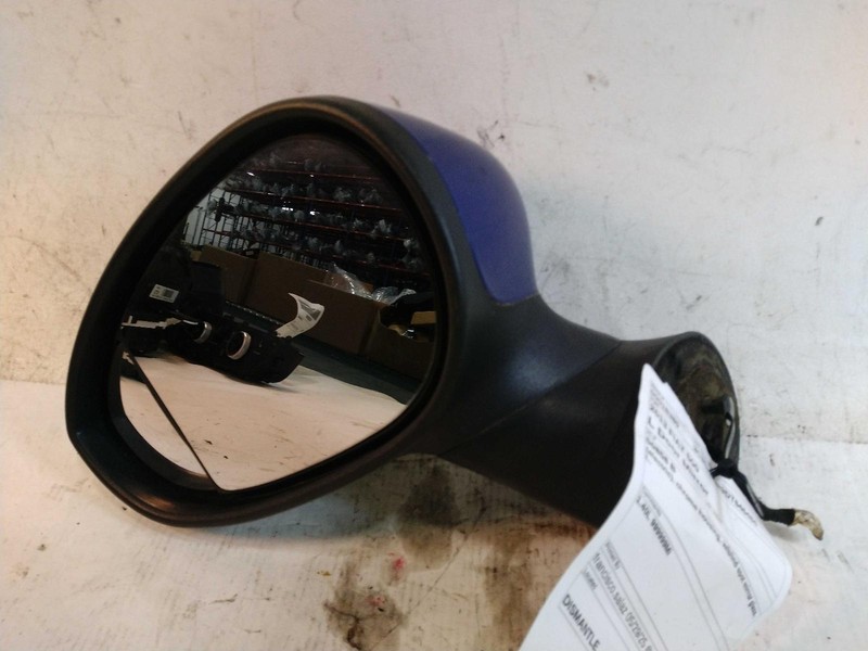 2013 FIAT 500 Left Door Mirror Assembly Blue OEM 412815 Used 120K Miles