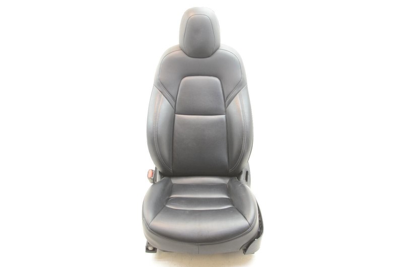 17-23 Tesla Model 3 Driver Left Front Black Leather Electric Seat