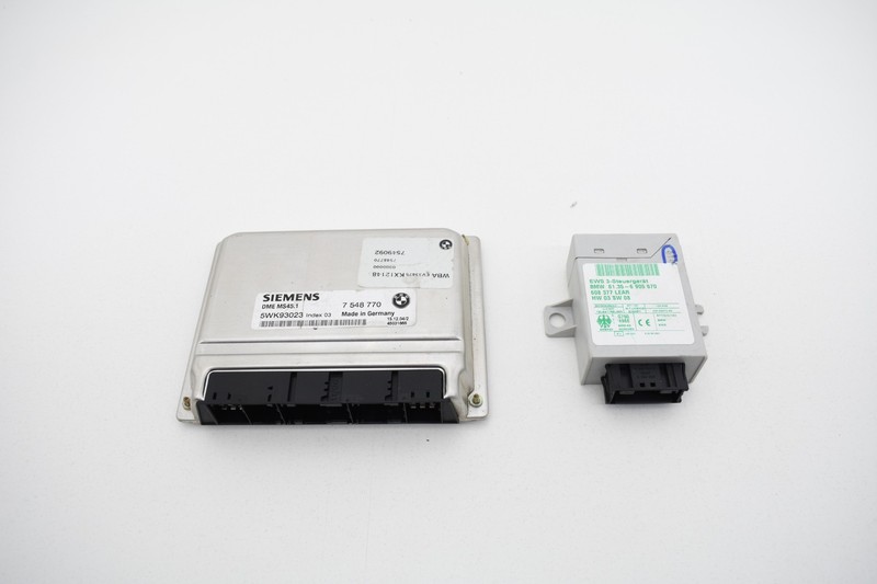 2005 BMW E46 Automatic M54 Engine Computer DME EWS Set No Key OEM KW37